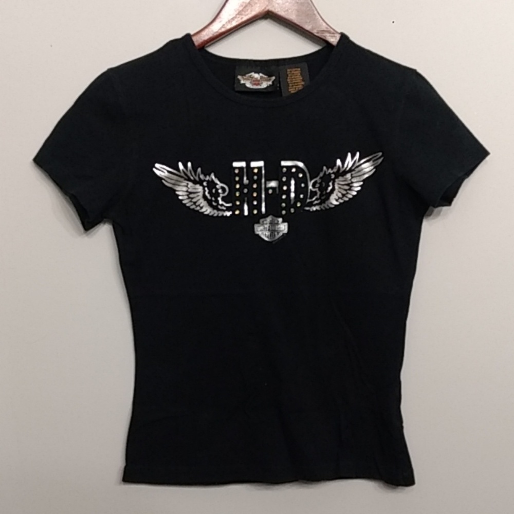 Harley Davidson Rhinestone Tee